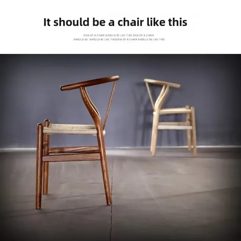 Nordic Quality Dining Chair Wooden Y Living Room