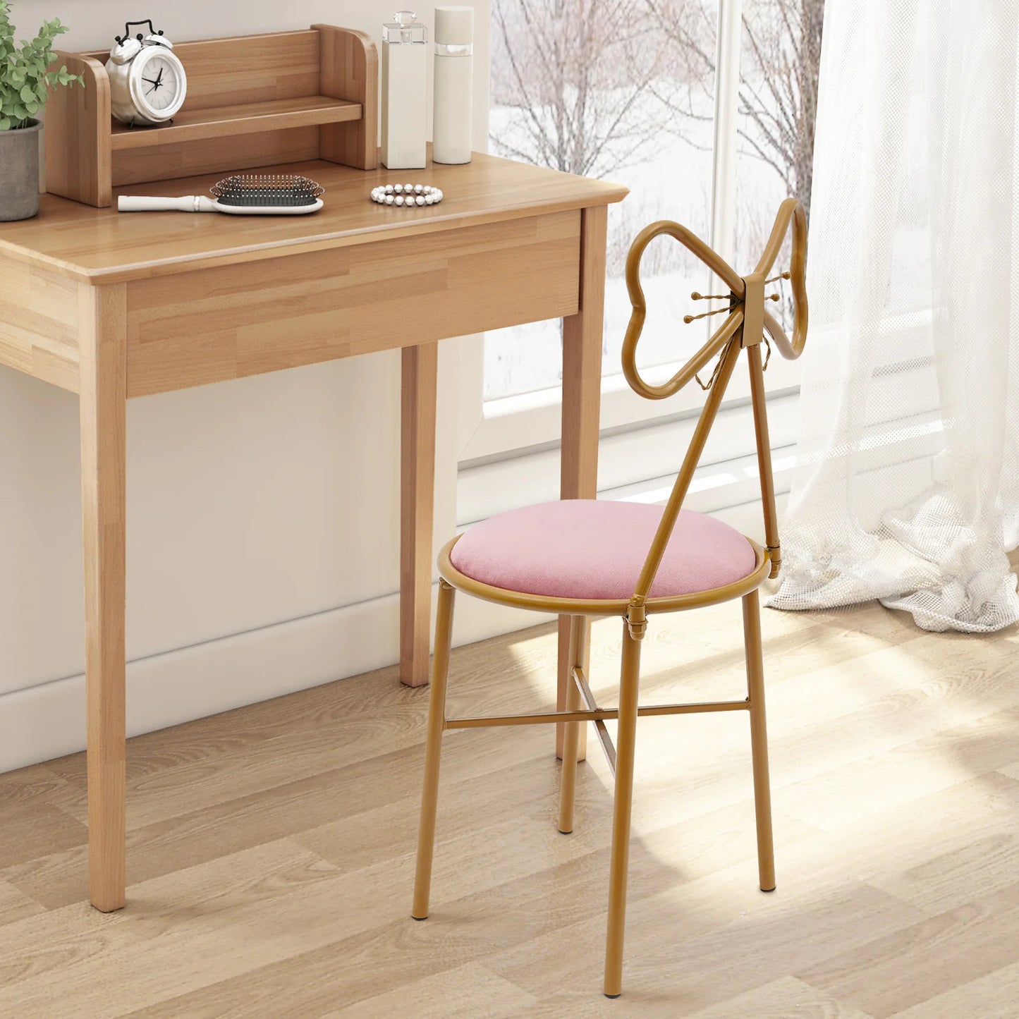 Butterfly Bow Tie Vanity Chair Modern
