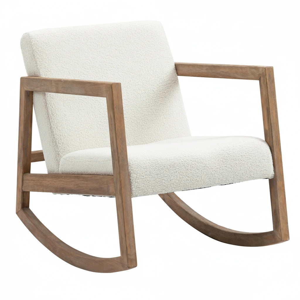 Rocking chair relaxation wooden frame lounge
