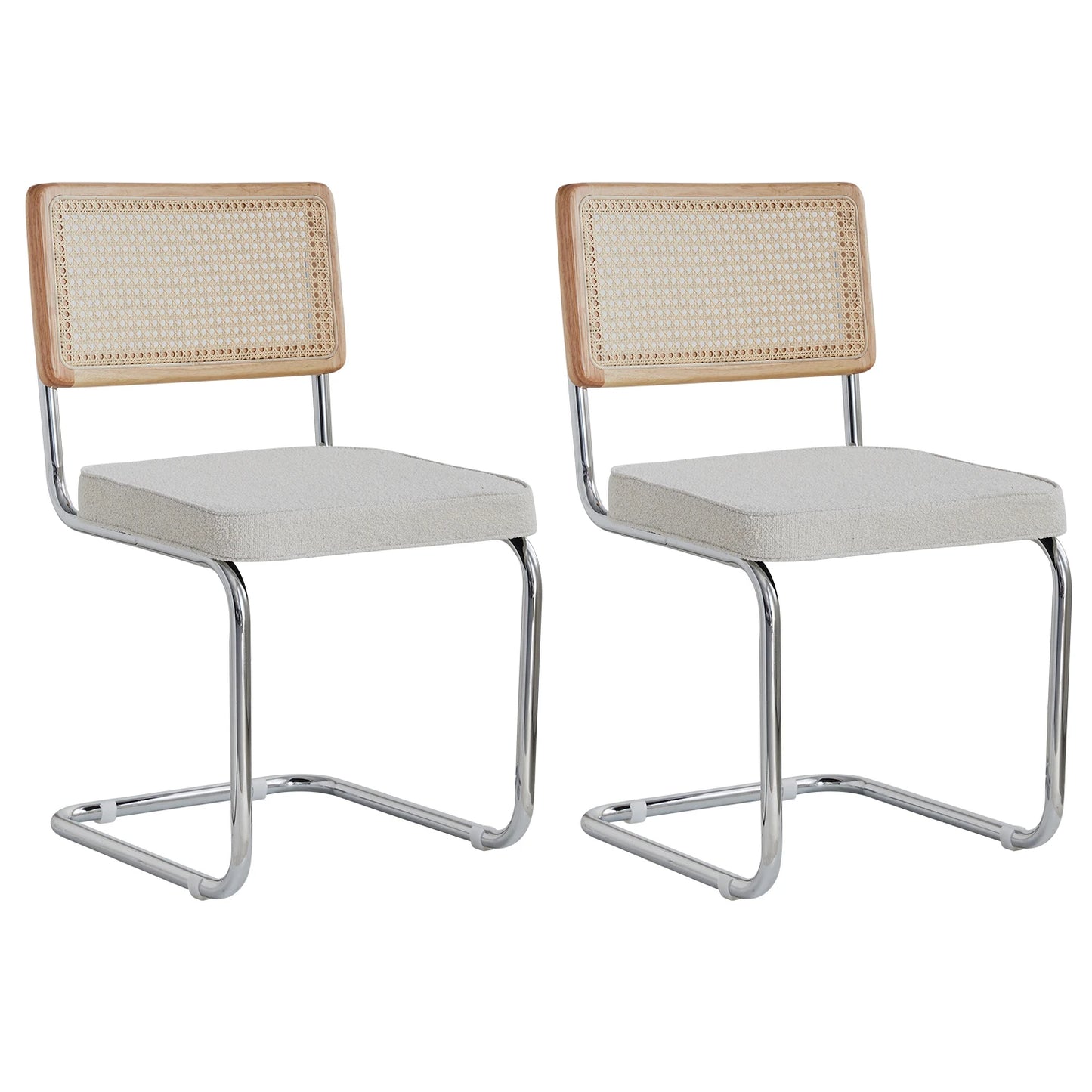 Set of 2/4 Retro Dining Chairs Plastic Rattan Chair Home