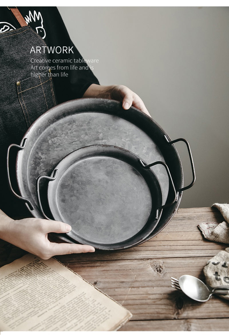 Vassoio Ferro stile antico