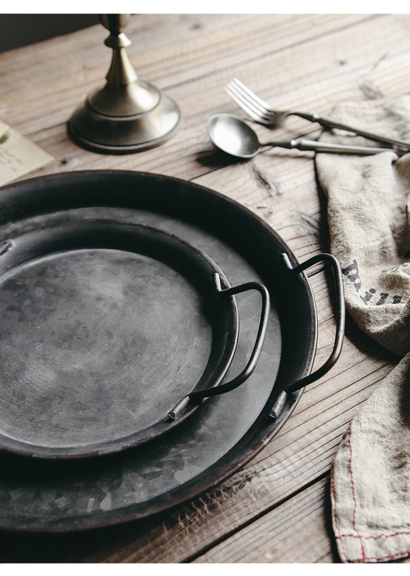 Vassoio Ferro stile antico