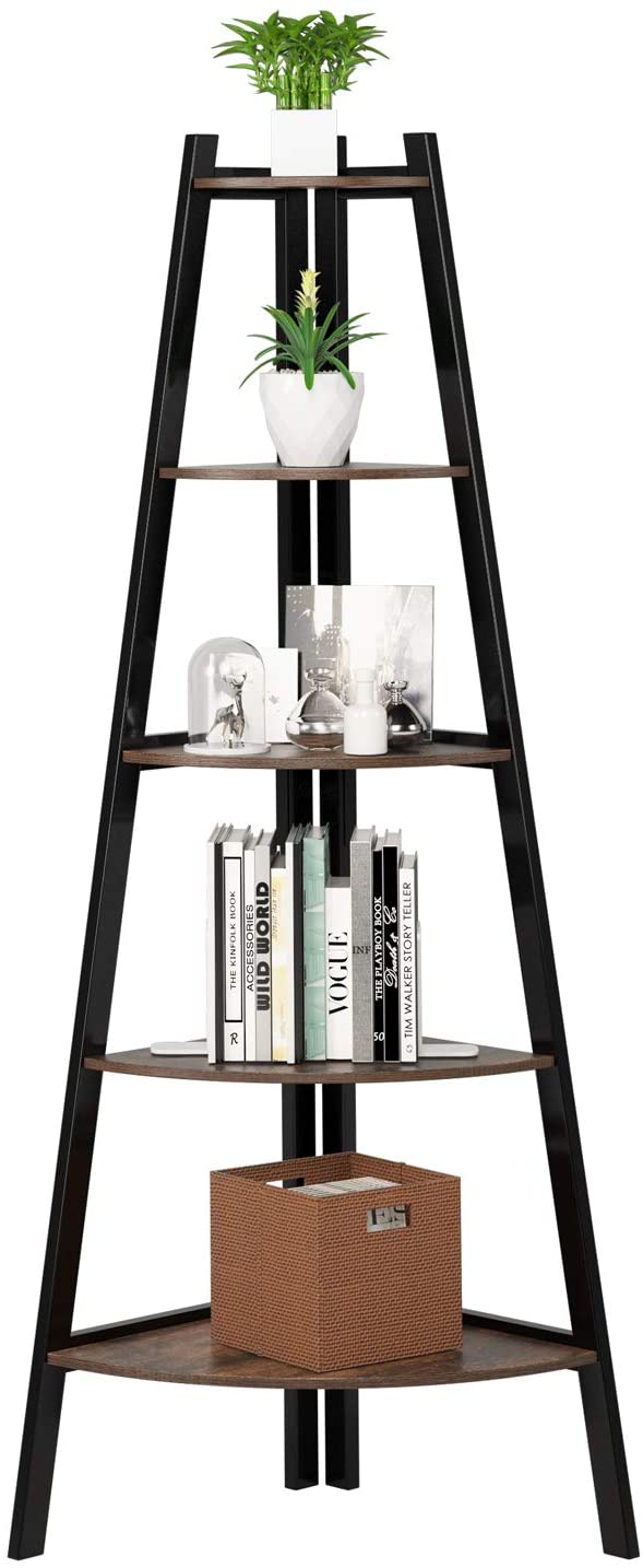 Scaffalatura ad angolo porta oggetti