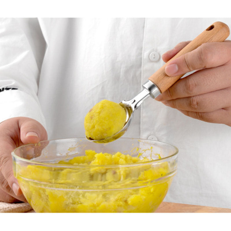 Utensili da cucina manico in legno