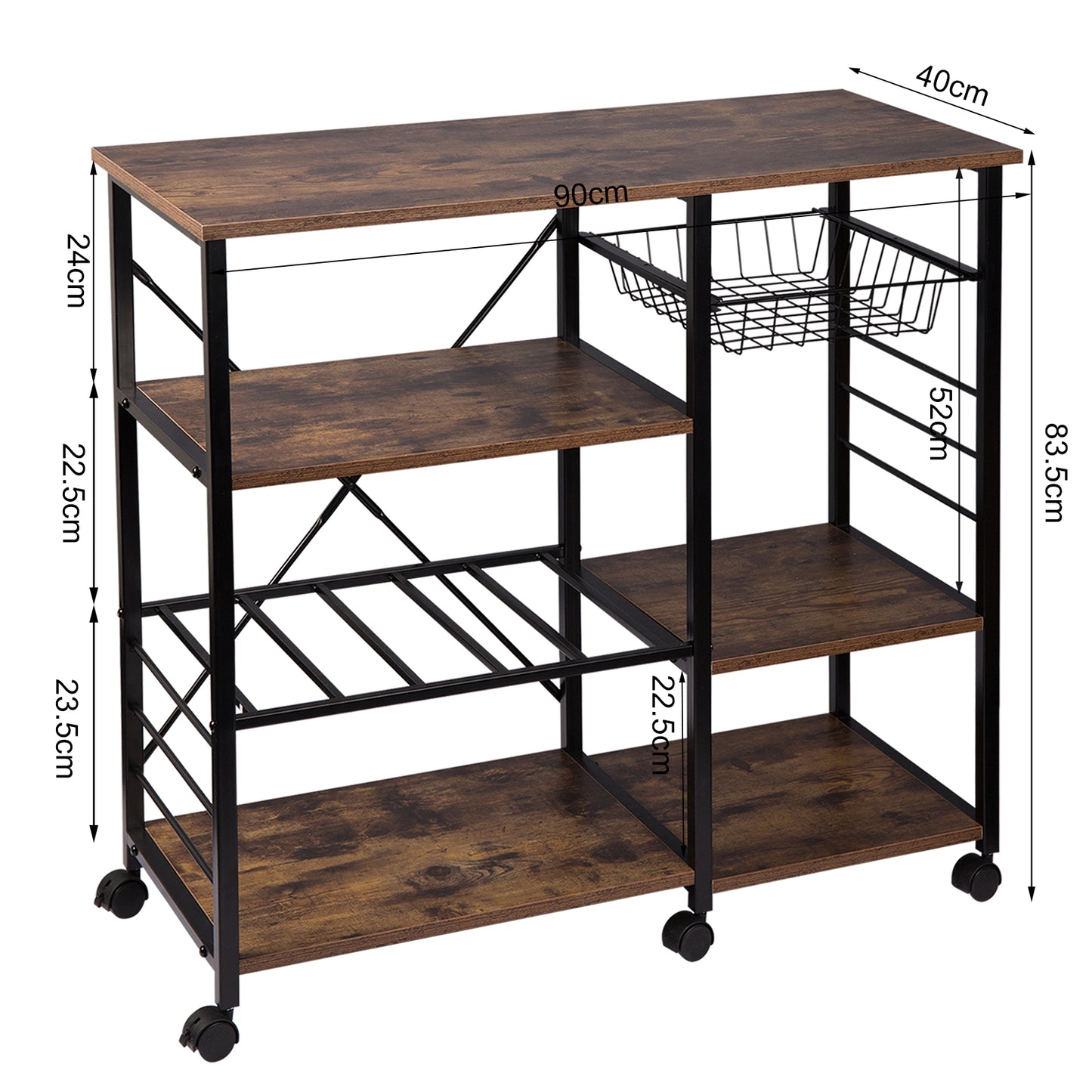 Carrello Ferro e Legno - Grande