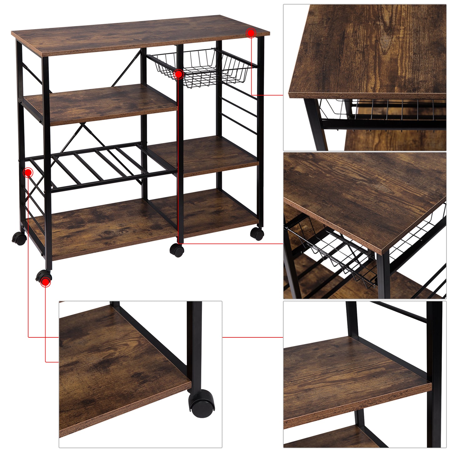 Carrello Ferro e Legno - Grande